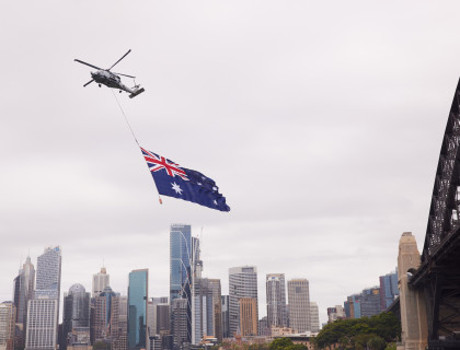 AustraliaDay 2025 Navy Chopper Harbour CREDITDestinationNSW ReeceMcMillan 013586