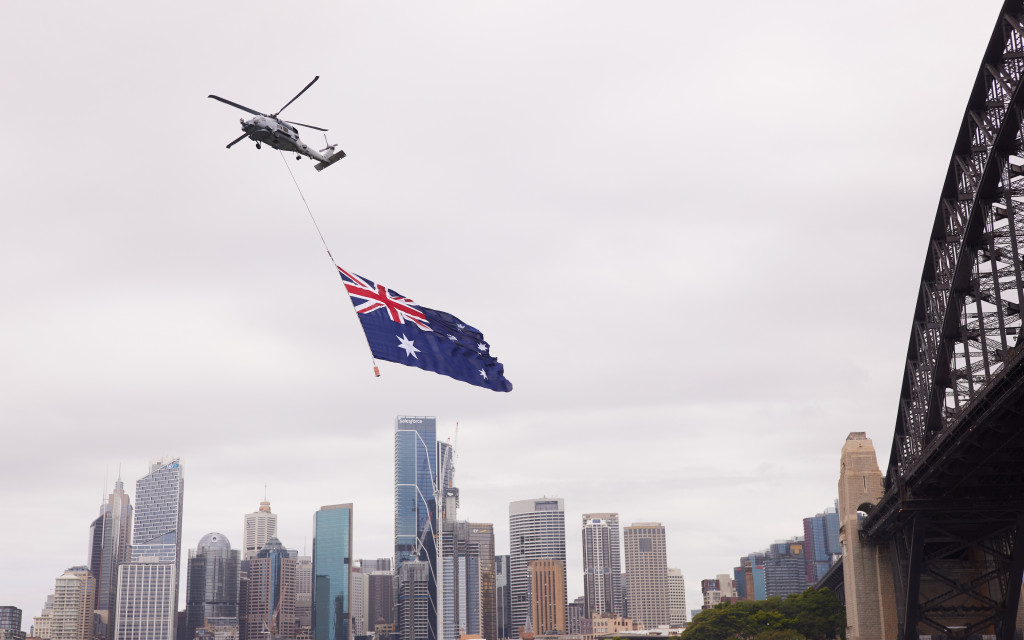 AustraliaDay 2025 Navy Chopper Harbour CREDITDestinationNSW ReeceMcMillan 013586