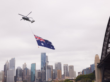 AustraliaDay 2025 Navy Chopper Harbour CREDITDestinationNSW ReeceMcMillan 013586