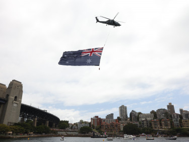 AustraliaDay 2025 Navy Chopper Harbour CREDITDestinationNSW Toby Zerna 013779